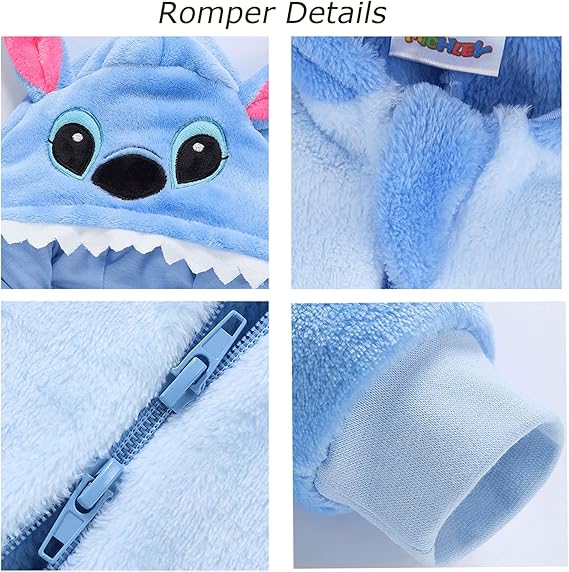 Snuggly Hooded Romper: Cozy Infant Sleepsuit