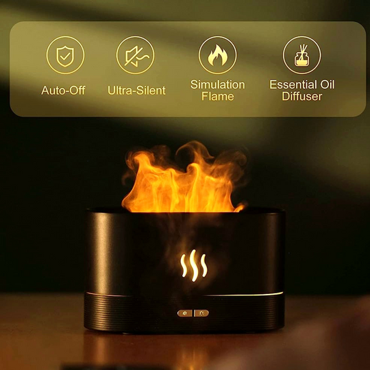 Flame Fire Humidifier Aromatherapy