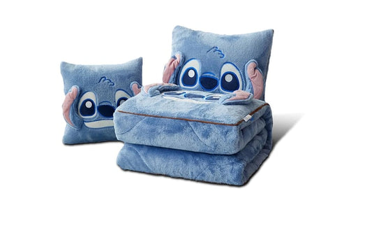 Manta de almohada con decoración navideña 2 en 1, almohada para el automóvil, almohada para la oficina