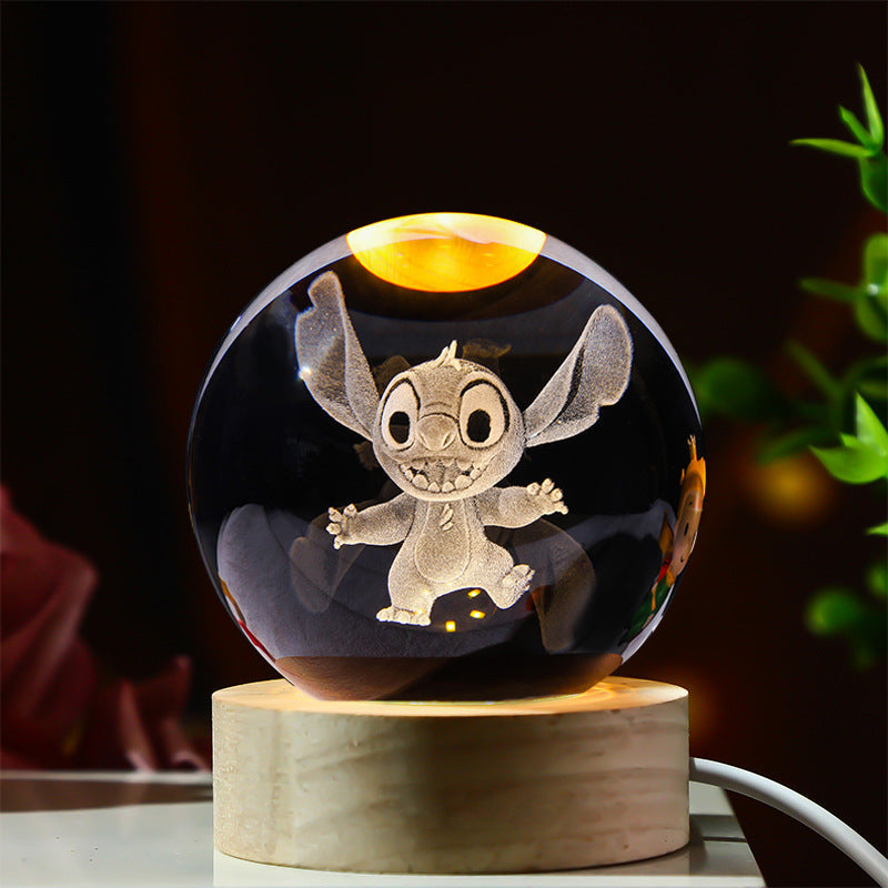 3D Glowing Crystal Ball