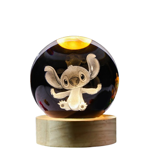 3D Glowing Crystal Ball