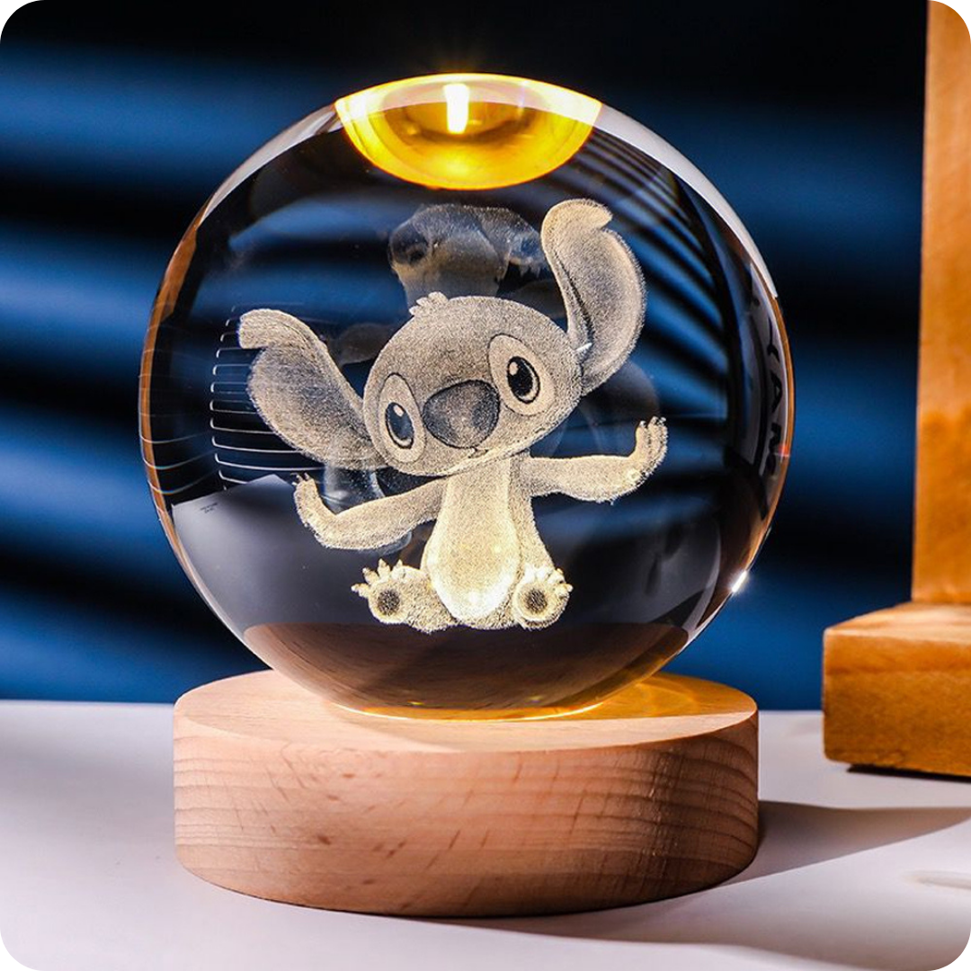 3D Glowing Crystal Ball