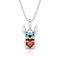 Diamante blanco K rojo