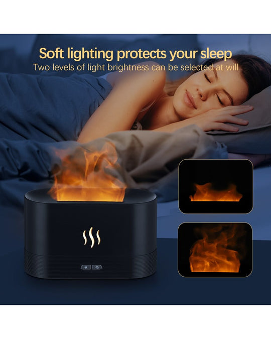 Flame Fire Humidifier Aromatherapy