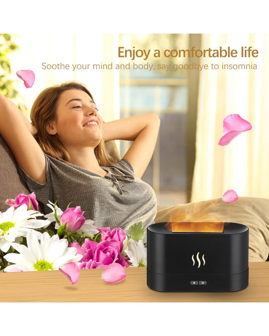 Flame Fire Humidifier Aromatherapy