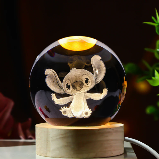 3D Glowing Crystal Ball