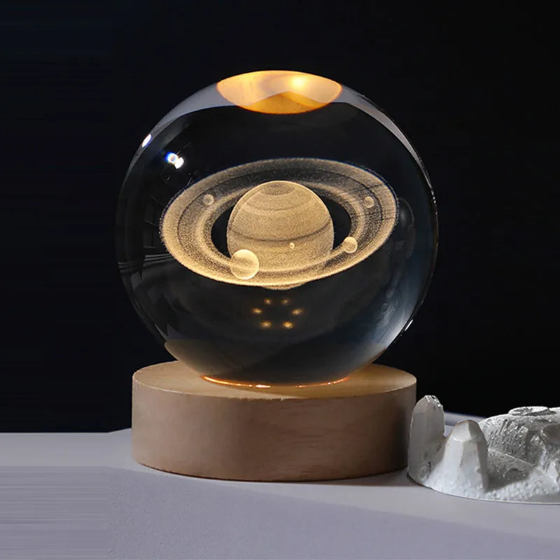 3D Glowing Crystal Ball